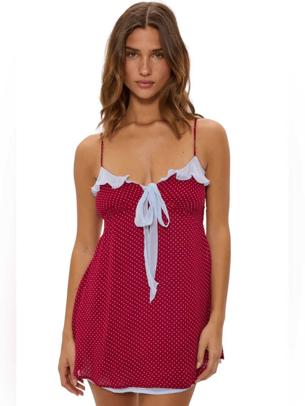Frankie's Bikinis Picnic Hour Polka Dot Dress